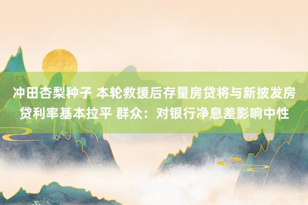 冲田杏梨种子 本轮救援后存量房贷将与新披发房贷利率基本拉平 群众：对银行净息差影响中性