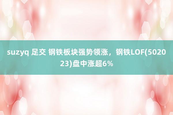 suzyq 足交 钢铁板块强势领涨，钢铁LOF(502023)盘中涨超6%