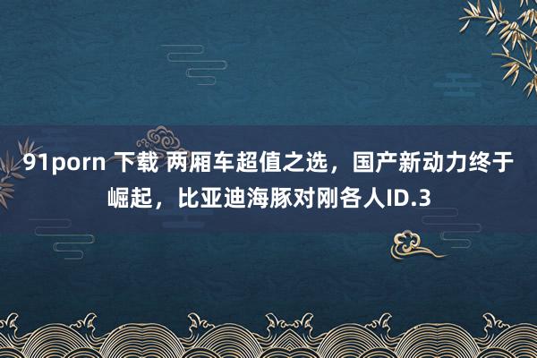 91porn 下载 两厢车超值之选，国产新动力终于崛起，比亚迪海豚对刚各人ID.3