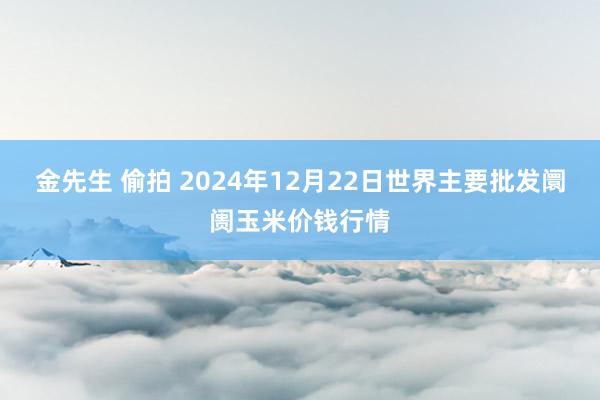 金先生 偷拍 2024年12月22日世界主要批发阛阓玉米价钱行情