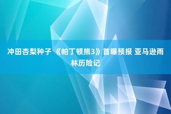 冲田杏梨种子 《帕丁顿熊3》首曝预报 亚马逊雨林历险记