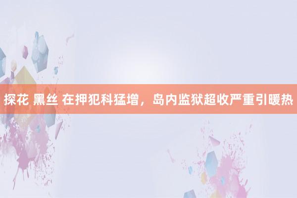 探花 黑丝 在押犯科猛增，岛内监狱超收严重引暖热