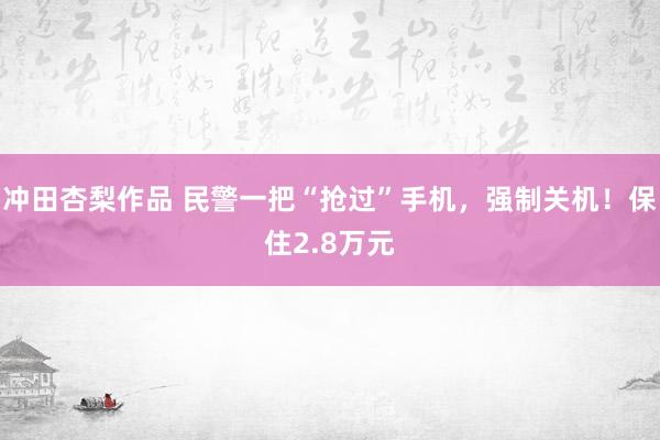 冲田杏梨作品 民警一把“抢过”手机，强制关机！保住2.8万元