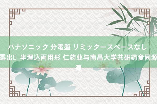 パナソニック 分電盤 リミッタースペースなし 露出・半埋込両用形 仁药业与南昌大学共研药食同源