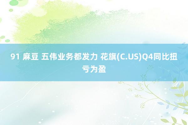 91 麻豆 五伟业务都发力 花旗(C.US)Q4同比扭亏为盈
