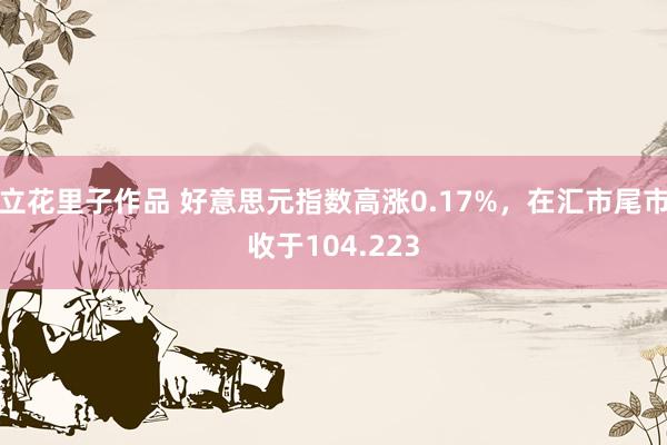 立花里子作品 好意思元指数高涨0.17%，在汇市尾市收于104.223