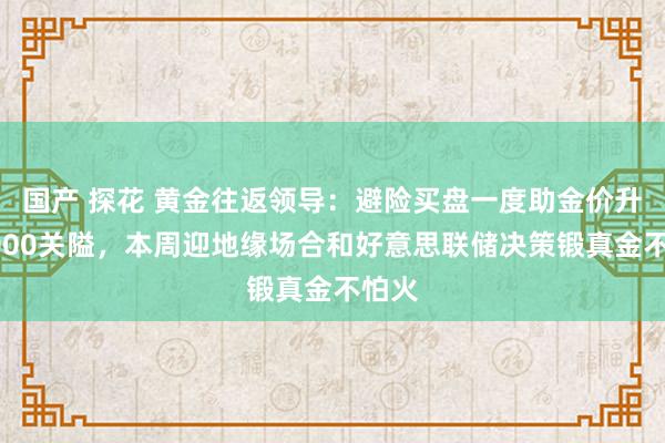 国产 探花 黄金往返领导：避险买盘一度助金价升破3000关隘，本周迎地缘场合和好意思联储决策锻真金不怕火