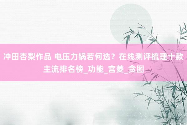冲田杏梨作品 电压力锅若何选？在线测评梳理十款主流排名榜_功能_宫菱_贪图
