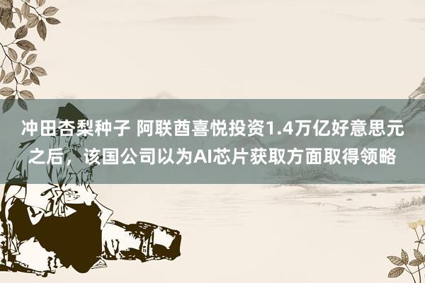 冲田杏梨种子 阿联酋喜悦投资1.4万亿好意思元之后，该国公司以为AI芯片获取方面取得领略