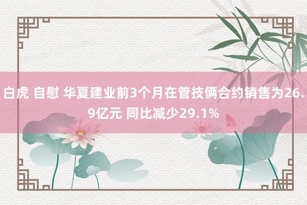 白虎 自慰 华夏建业前3个月在管技俩合约销售为26.9亿元 同比减少29.1%