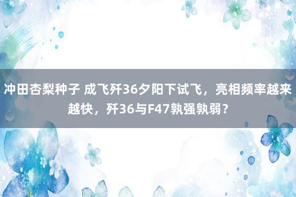 冲田杏梨种子 成飞歼36夕阳下试飞，亮相频率越来越快，歼36与F47孰强孰弱？