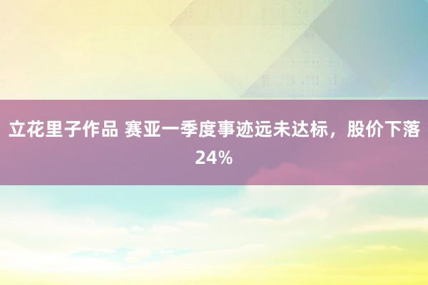 立花里子作品 赛亚一季度事迹远未达标，股价下落24%